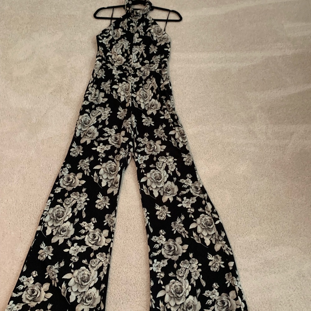 Halter style jump suit